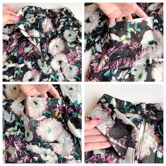 BCBGMAXAZRIA Emma Floral Silk Top - Picture 9 of 13